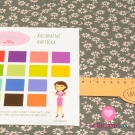 Úplet bílé kytičky na šedé, BIO