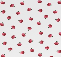 Úplet potisk jablíčka na bílé