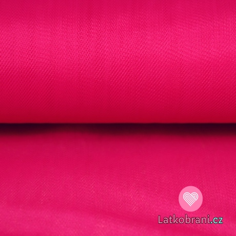 Jemný tyl růžový fuschsie