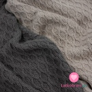 Bavlněná svetrovina "očka" šedá