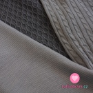 Bavlněná svetrovina "očka" šedá