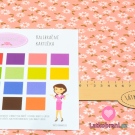 Úplet bílé kytičky na růžové, BIO