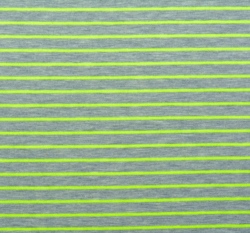 Úplet Proužky žluté NEON na šedé melange