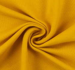 Teplákovina počesaná hořčicová 