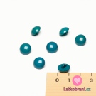 Knoflík oblý, lesklý petrolejový