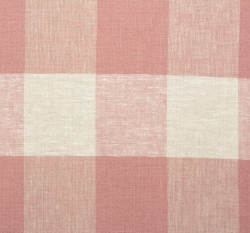 Len s příměsí viskózy starorůžová kostka na bílé 