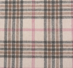 Kabátová látka béžová károvaná