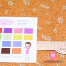 Dvojitá gázovina / mušelín kytičky s listy na okrové, BIO