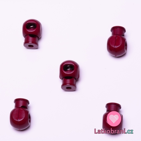 Brzdička s jedním otvorem bordo