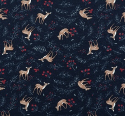 Úplet potisk koloušek mezi větvičkami na námořnicky modré