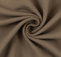 Teplákovina počesaná hnědá taupe