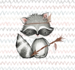 Panel lesní zvířátka mýval