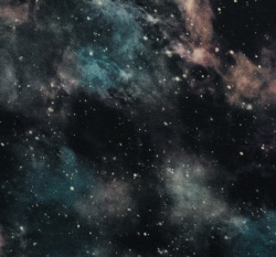 Teplákovina galaxie na černé/ světle modré 