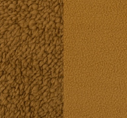 Fleece s beránkem jednobarevný hořčicový 