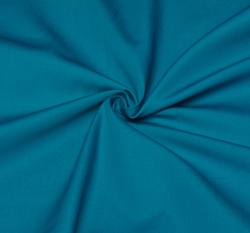 Bavlněný popelín jednobarevný petrolejový