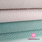 Úplet potisk drobné trojúhelníčky na zaprášené růžové