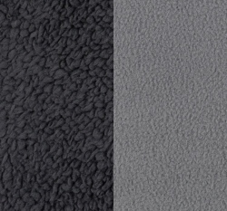 Fleece s beránkem jednobarevný antracitový 