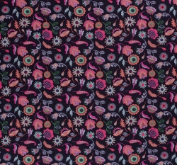 Warmkeeper potisk květy na námořnicky modré