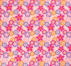 Warmkeeper potisk květy na na růžové