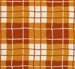 Teplákovina potisk káro na cihlové