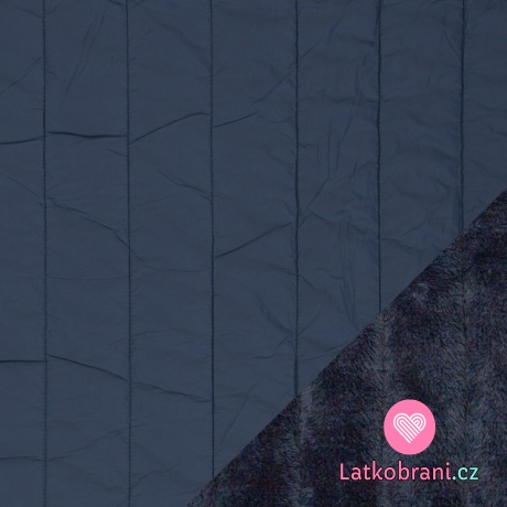 Prošev s fleecem jeansově modrý