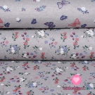 Warmkeeper potisk květy na šedém melé