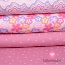 Warmkeeper potisk květy na na růžové