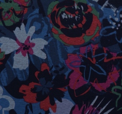 Warmkeeper potisk květiny na modré