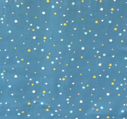 Úplet barevné hvězdičky na tmavě modré