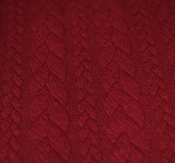 Pletenina copánky bordo