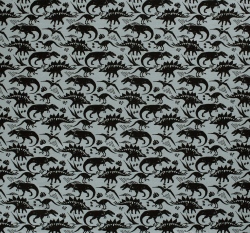 Warmkeeper potisk dinosauři na šedo-modré 