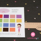 Úplet potisk malá barevná srdíčka na antracitové 