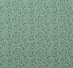 Bavlněný manšestr potisk drobné kytičky na zelené