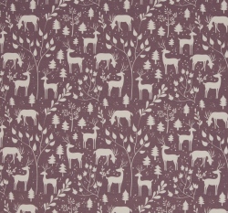 Úplet potisk jeleni na levandulové 