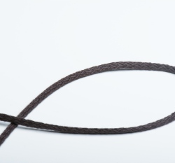 Šňůra kulatá oděvní bavlna 4 mm hnědá