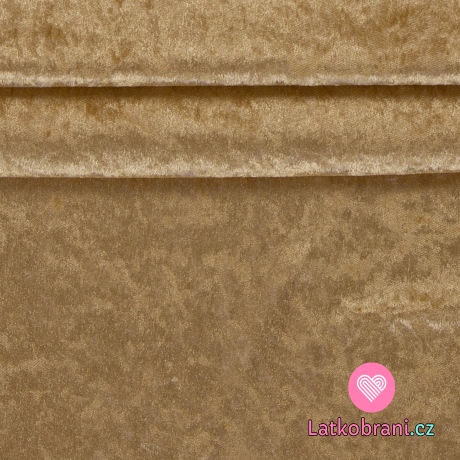 Samet polyesterový zlatý