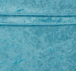 Samet polyesterový tyrkysově modrý