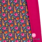 Softshell barevná zvířátka ze zoo na šedém podkladu