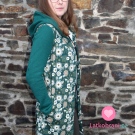 Svetrovina jednobarevná lahvově zelená, oboustranná