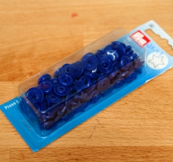 Patentky plastové Color snaps HVĚZDA královsky modré