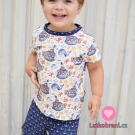 Úplet kotvy na tmavě modré 