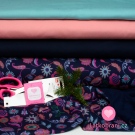 Warmkeeper potisk květy na námořnicky modré