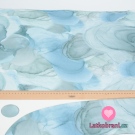 Úplet potisk akvarel na světle modré 