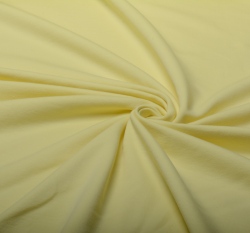 Jednobarevná teplákovina světle žlutá pastelová 240 g