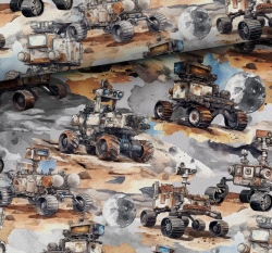 Teplákovina potisk vesmírná vozidla 