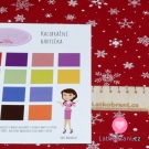 Bavlněné plátno potisk bílé vločky na červené