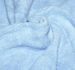 Bavlněný fleece modrý (sherpa)