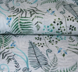 Teplákovina kapradiny na ledově šedé