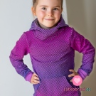 Teplákovina potisk pestrobarevný cik-cak, lehce počesaná