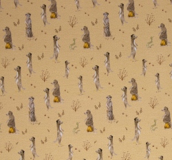 Úplet potisk surikata na hořčicové 